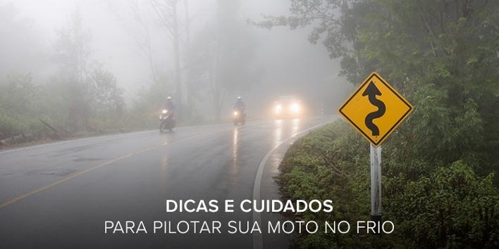 andar de moto no frio